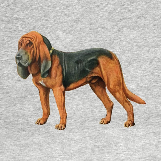 London Sherlock Holmes Detective Bloodhound Dog by RedThorThreads